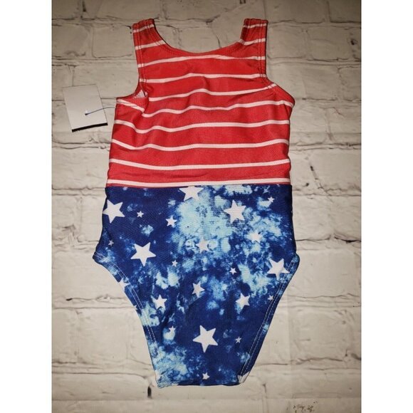 NWOT Cat & Jack Baby Girls Patriotic One-Piece Swimsuit 12mo, 18mo, 2T - Picture 2 of 2